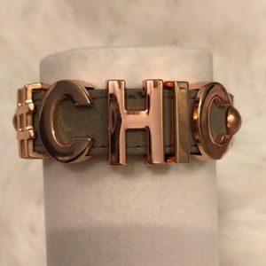 BCBGeneration gray and rose gold bracelet